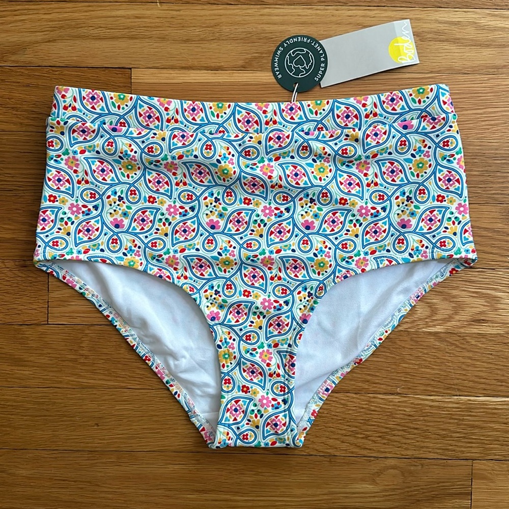 New w Tags Boden high waisted bikini bottom size 6